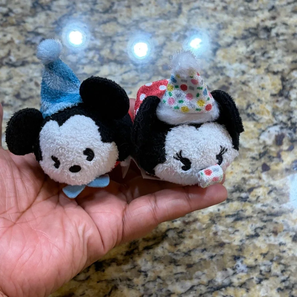 Disney Tsum Tsum Mickey Minnie 90th Anniversary Plush Set Disney Parks Mini 3.5